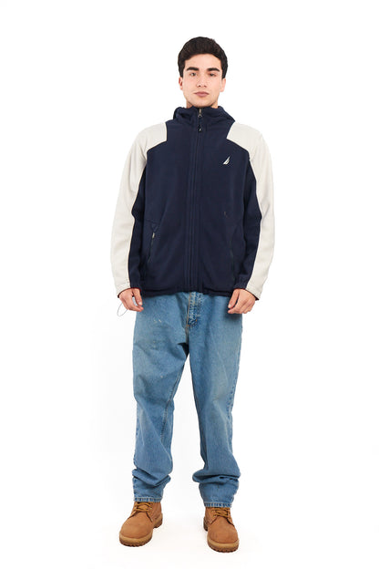 2000 Vintage Nautica Reversible Sherpa/Windbreaker Jacket (M/L)