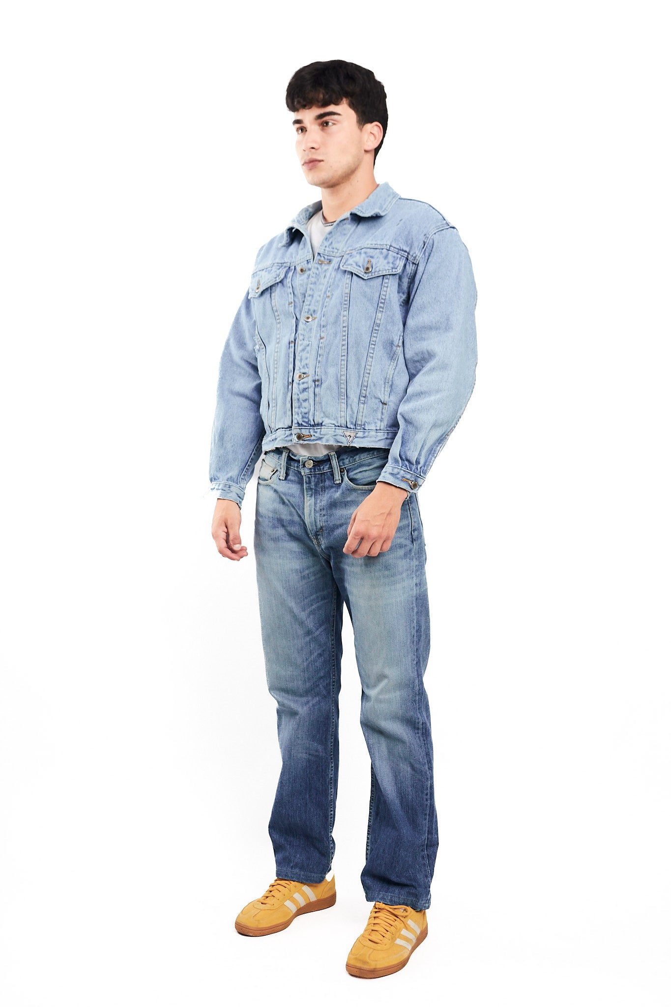 1990 Vintage Guess Jeans Big Logo Denim Jacket (M)