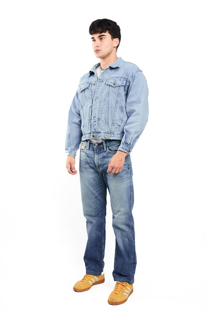 1990 Vintage Guess Jeans Big Logo Denim Jacket (M)