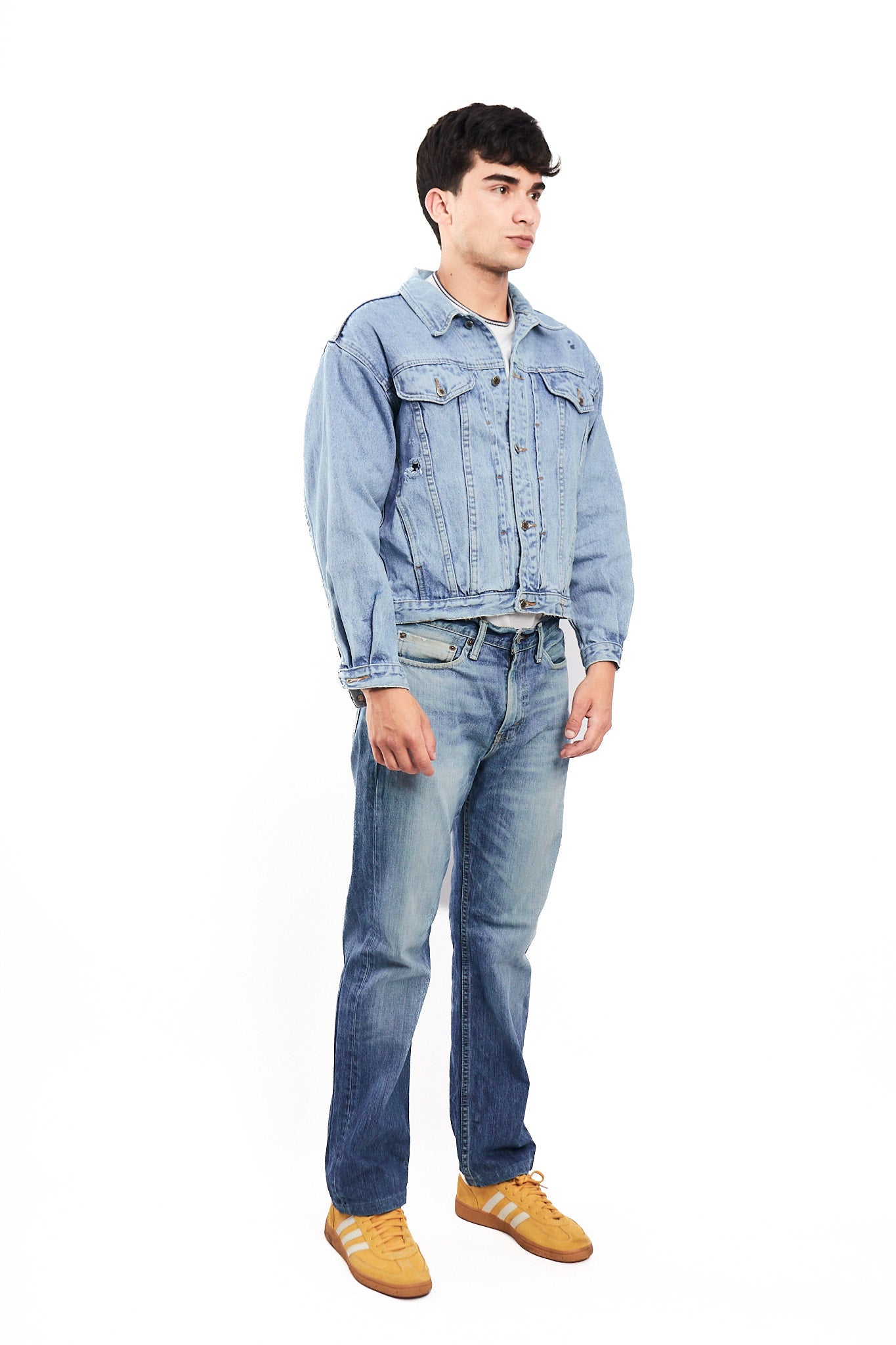 1990 Vintage Guess Jeans Big Logo Denim Jacket (M)