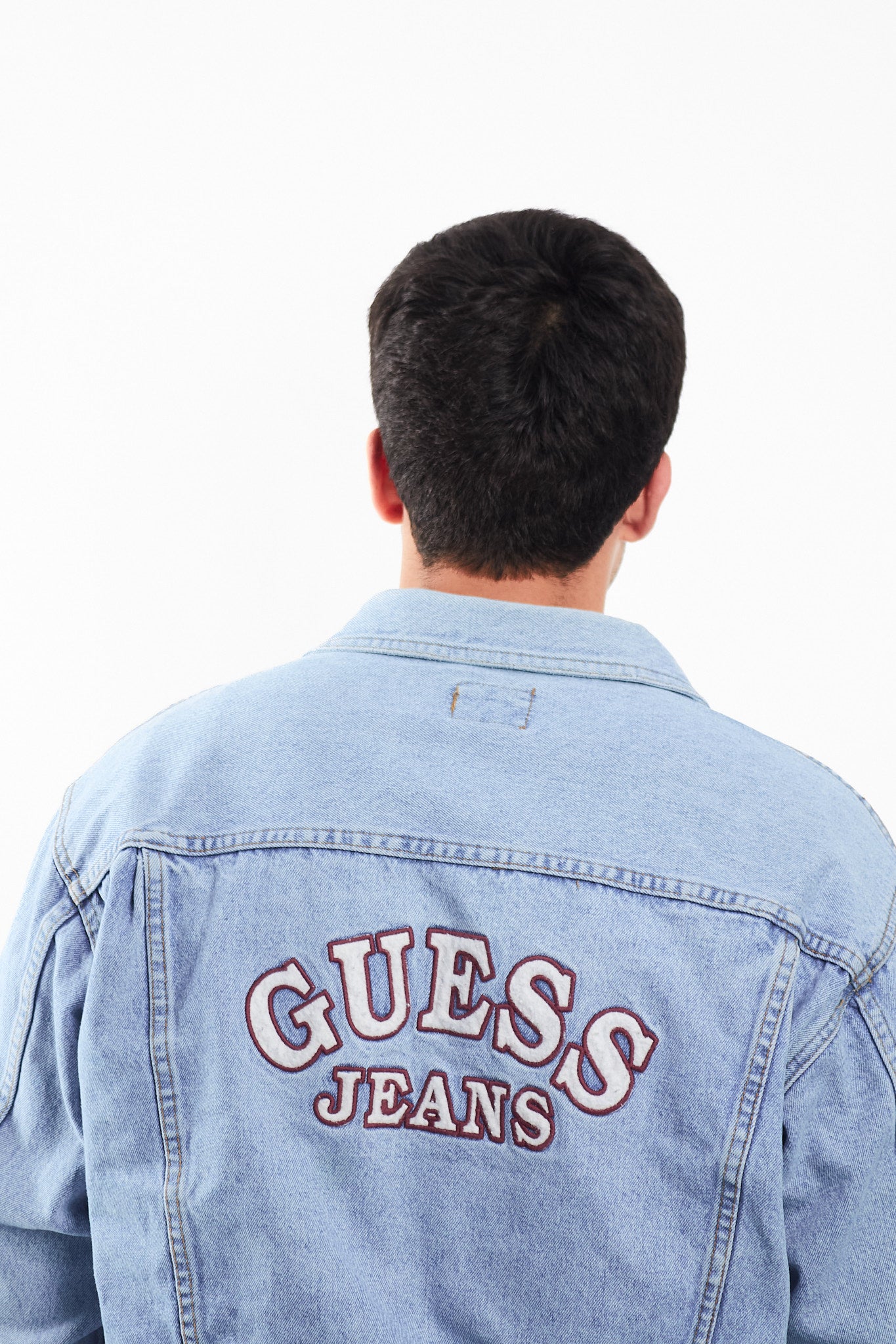 1990 Vintage Guess Jeans Big Logo Denim Jacket (M)