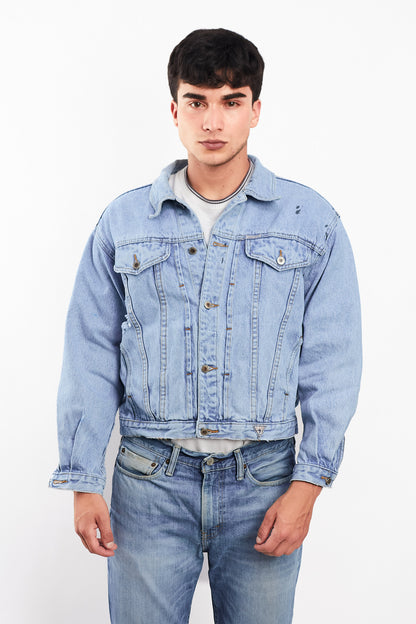 1990 Vintage Guess Jeans Big Logo Denim Jacket (M)