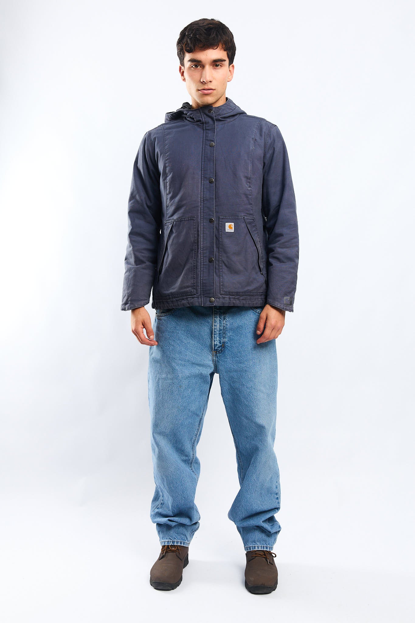 Carhartt Full Swing Navy Blue Impermeable Jacket (S/M)