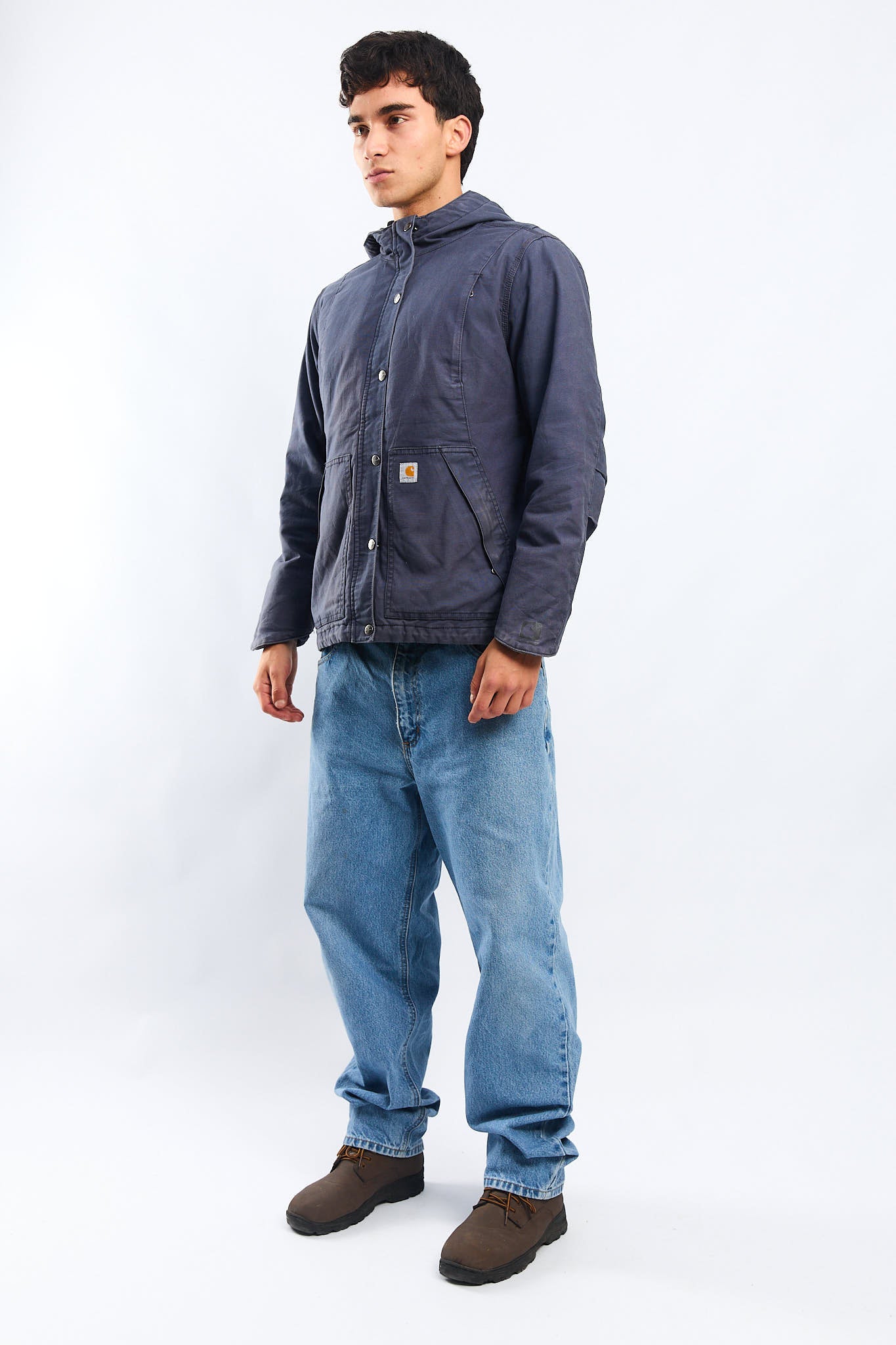 Carhartt Full Swing Navy Blue Impermeable Jacket (S/M)