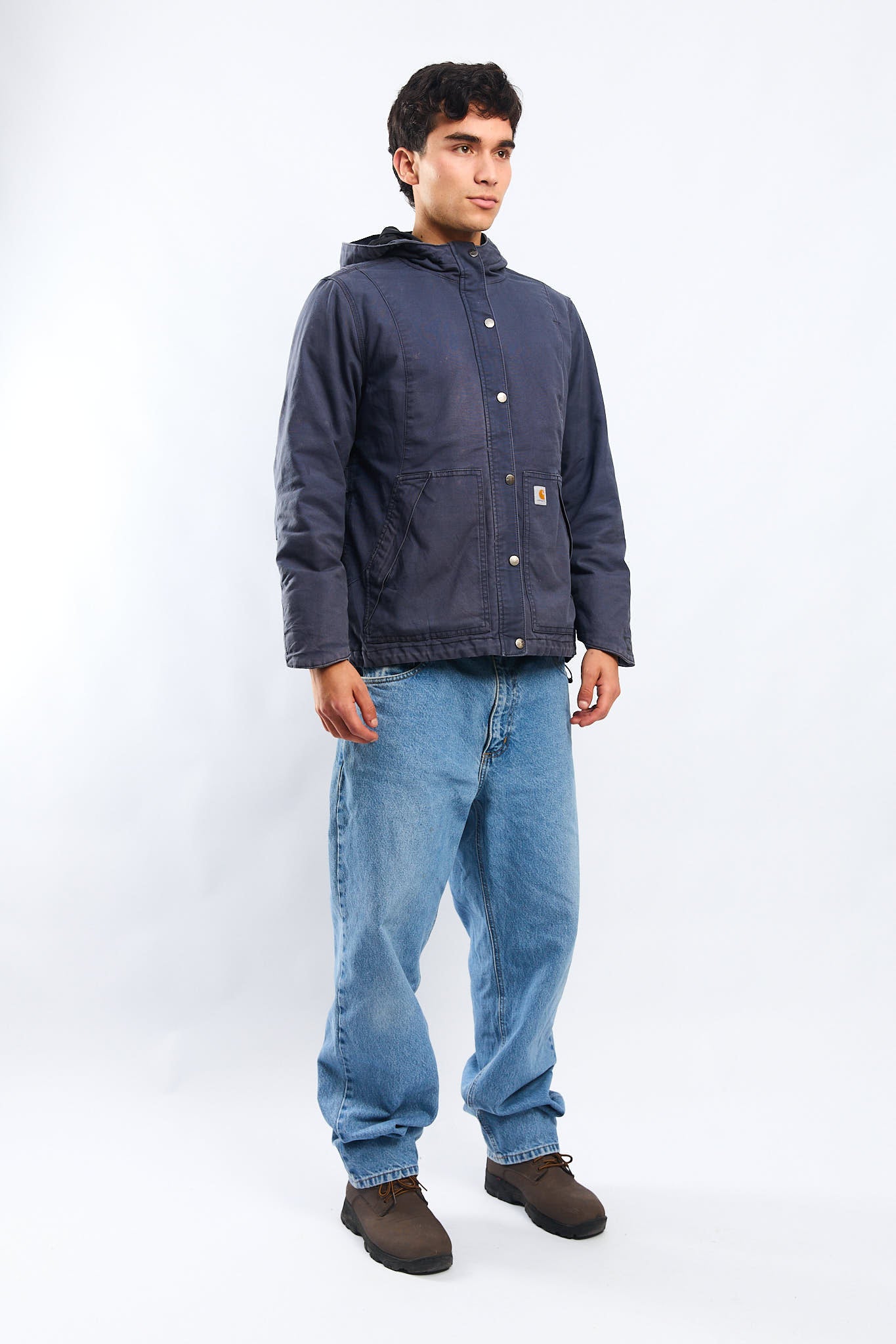 Carhartt Full Swing Navy Blue Impermeable Jacket (S/M)