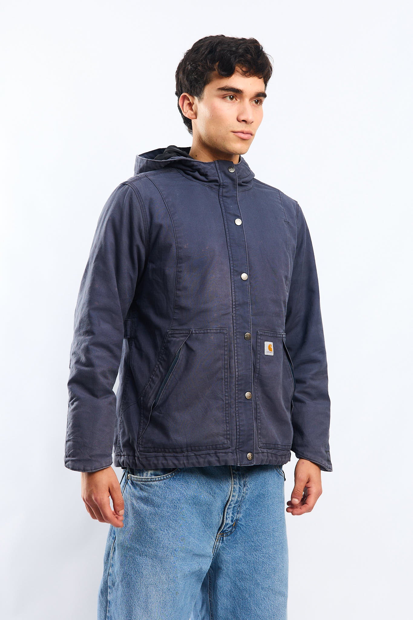 Carhartt Full Swing Navy Blue Impermeable Jacket (S/M)