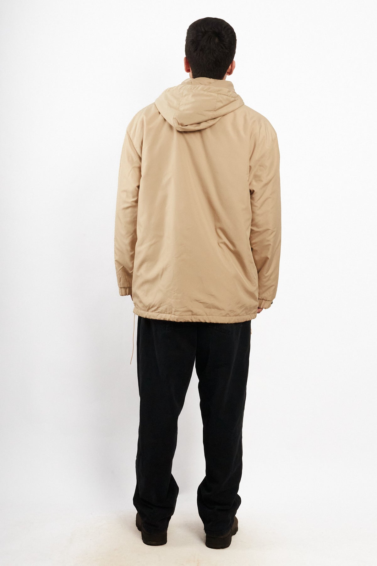 2000 Vintage Yve Saint Laurent Khakhi Hooded Jacket (L/XL)
