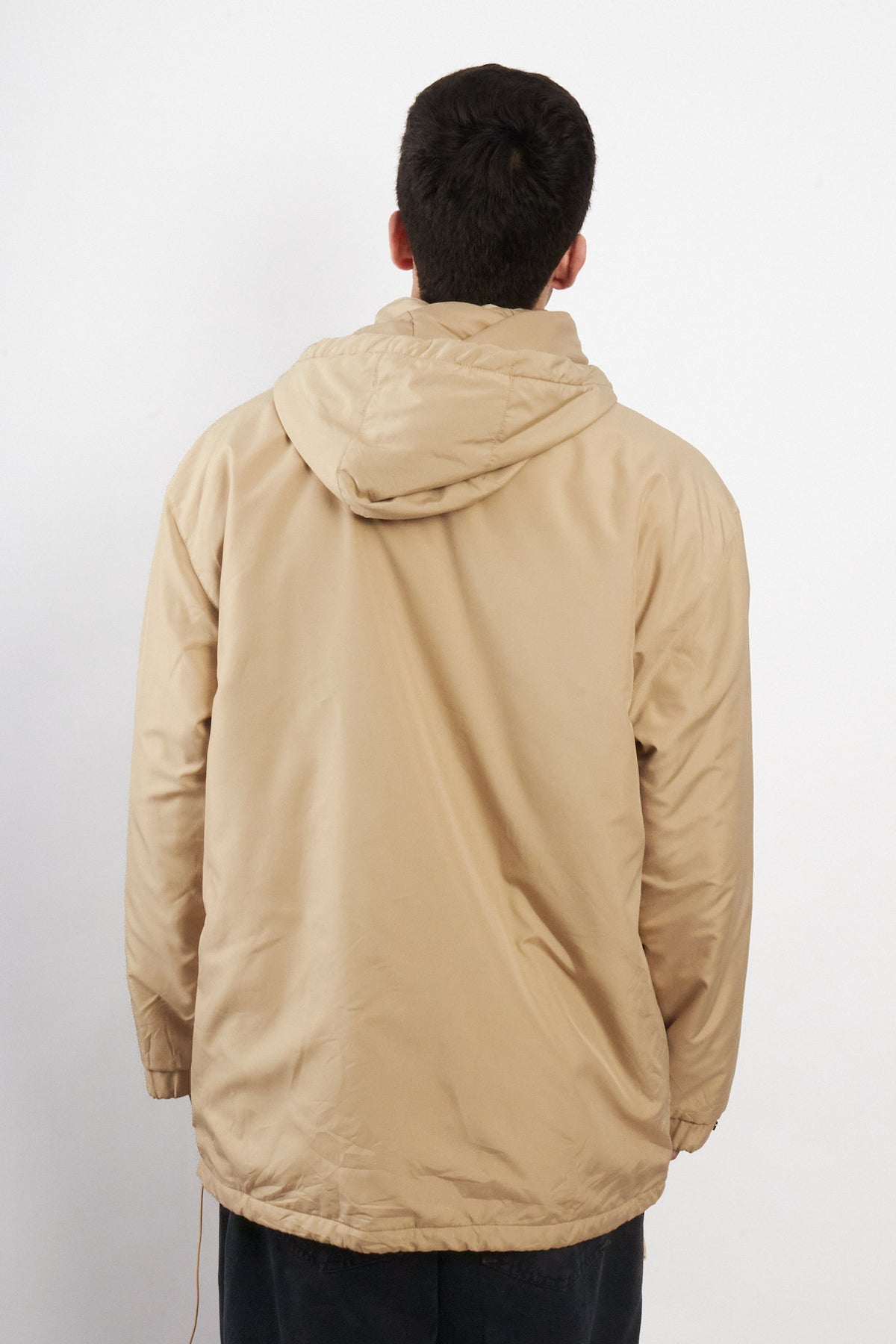 2000 Vintage Yve Saint Laurent Khakhi Hooded Jacket (L/XL)