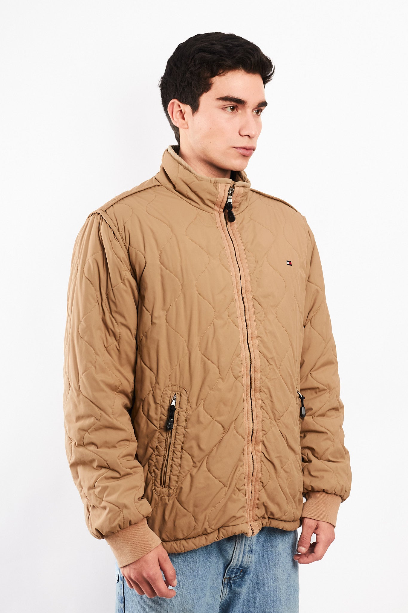 2007 Vintage Tommy Hilfiger Performance Cream Puffer Jacket (M/L)