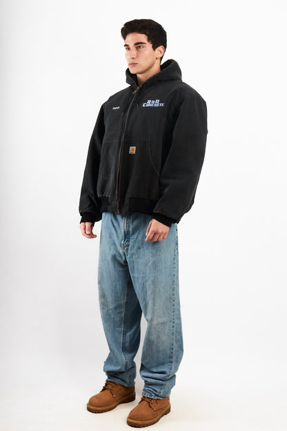 2000 Vintage Carhartt J140 Faded Black Duck Active Jacket (L/XL)
