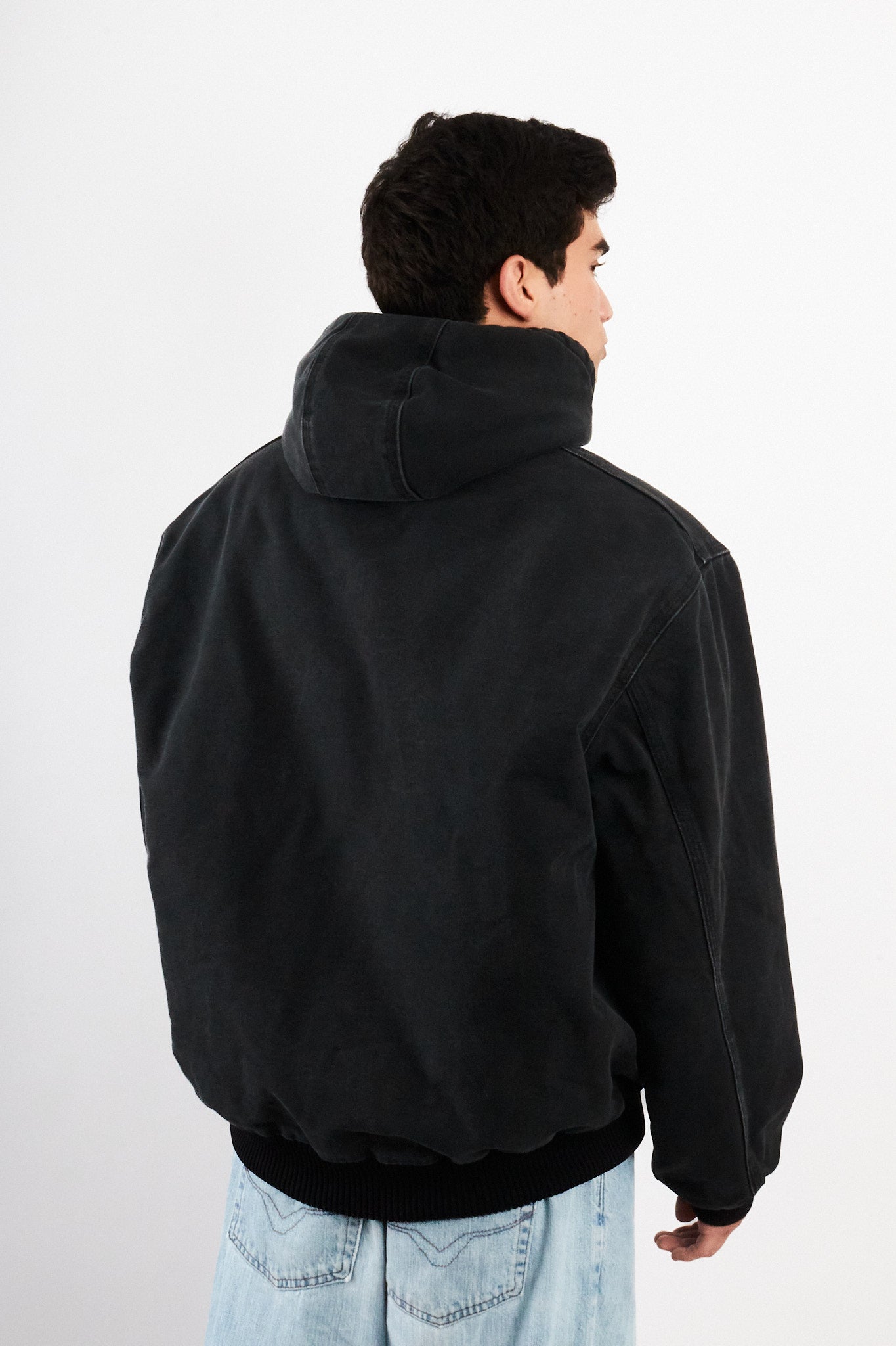 2000 Vintage Carhartt J140 Faded Black Duck Active Jacket (L/XL)