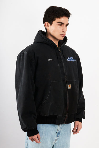 2000 Vintage Carhartt J140 Faded Black Duck Active Jacket (L/XL)