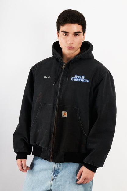 2000 Vintage Carhartt J140 Faded Black Duck Active Jacket (L/XL)