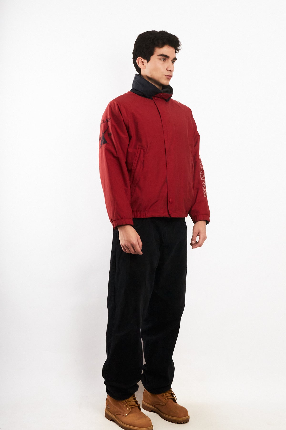 1990 Vintage Nautica Challenge J-Clas Reversible Spellout/ Polar Jacket (M)