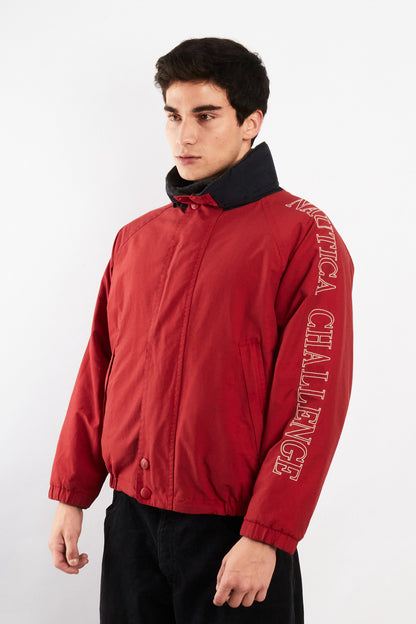 1990 Vintage Nautica Challenge J-Clas Reversible Spellout/ Polar Jacket (M)