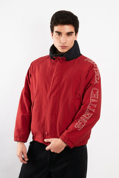 1990 Vintage Nautica Challenge J-Clas Reversible Spellout/ Polar Jacket (M)
