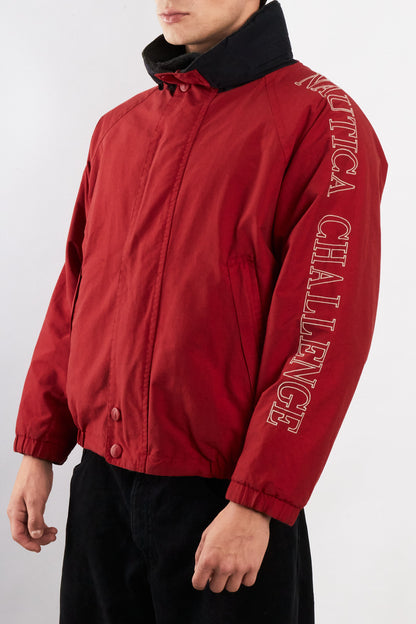 1990 Vintage Nautica Challenge J-Clas Reversible Spellout/ Polar Jacket (M)