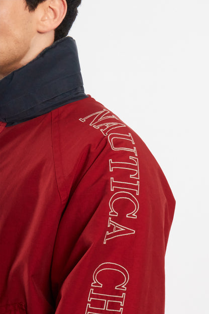 1990 Vintage Nautica Challenge J-Clas Reversible Spellout/ Polar Jacket (M)