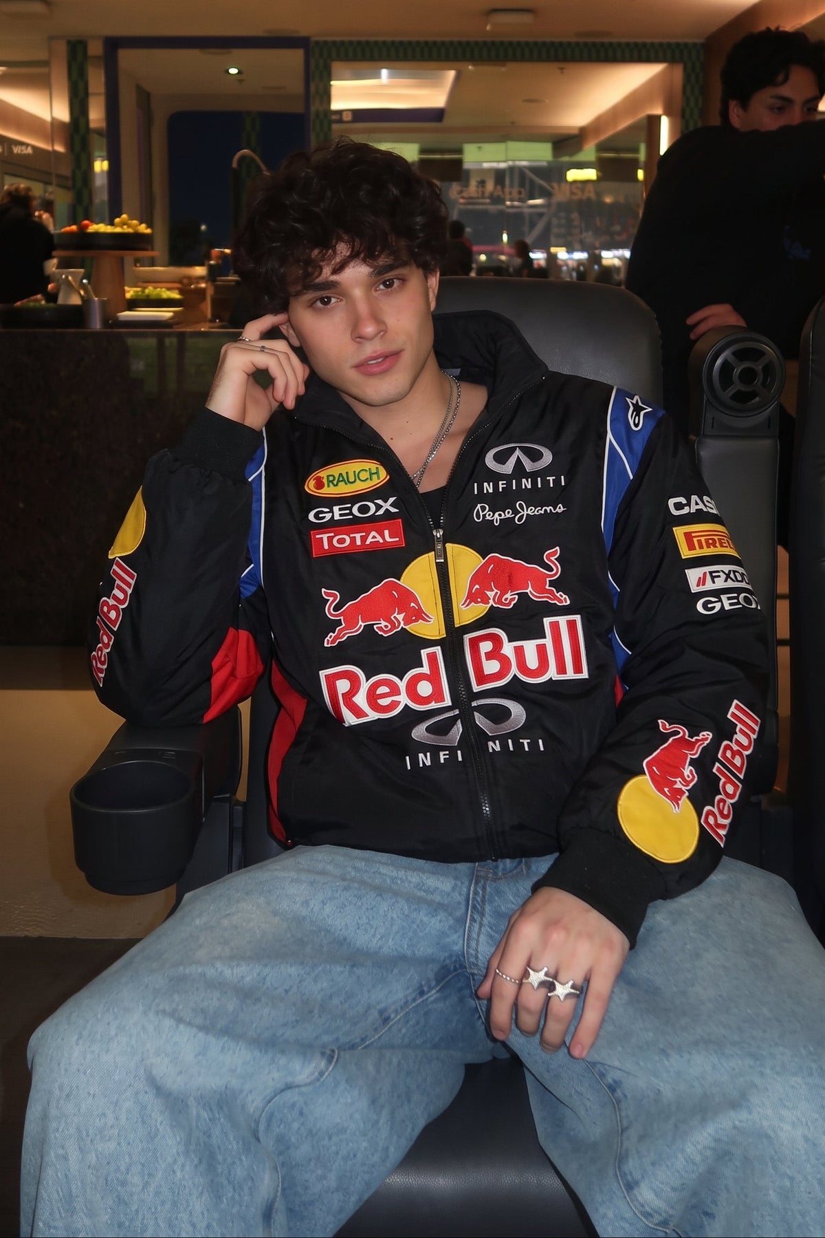 F1 Red Bull Infiniti "Vettel" Black Edition Racing Jacket