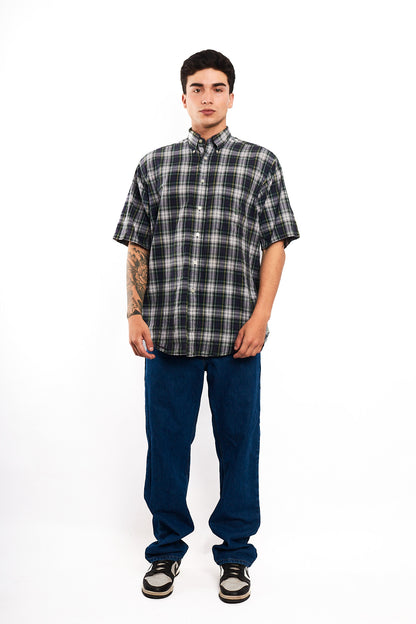 2000 Nautica Plaid Shirt(M/L)