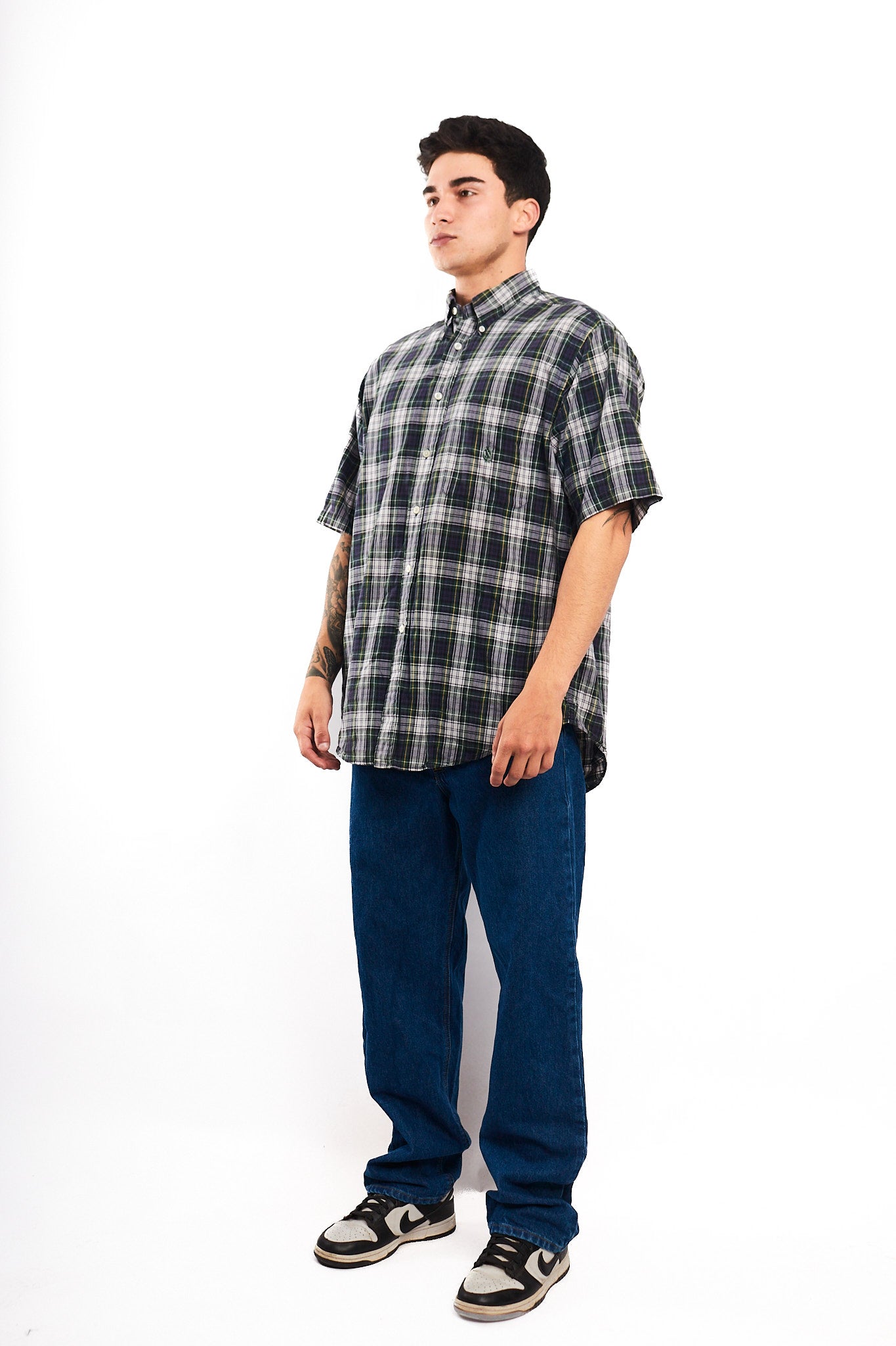 2000 Nautica Plaid Shirt(M/L)