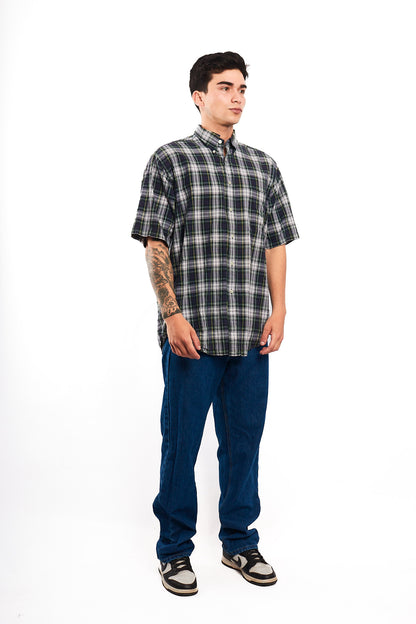 2000 Nautica Plaid Shirt(M/L)