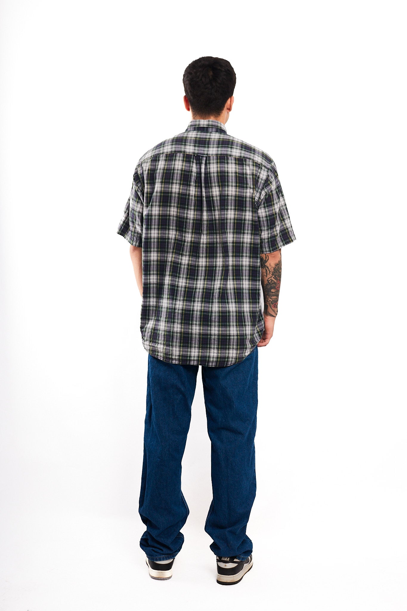 2000 Nautica Plaid Shirt(M/L)