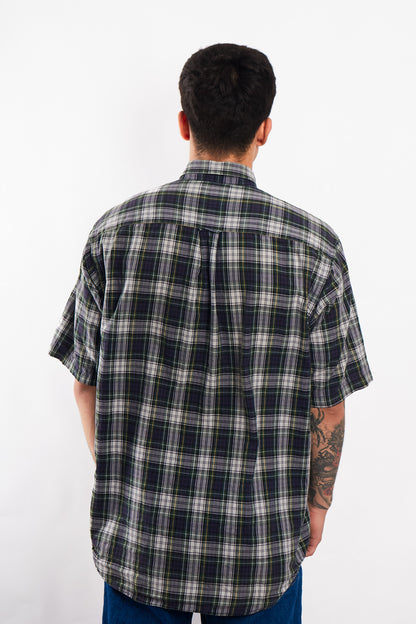 2000 Nautica Plaid Shirt(M/L)