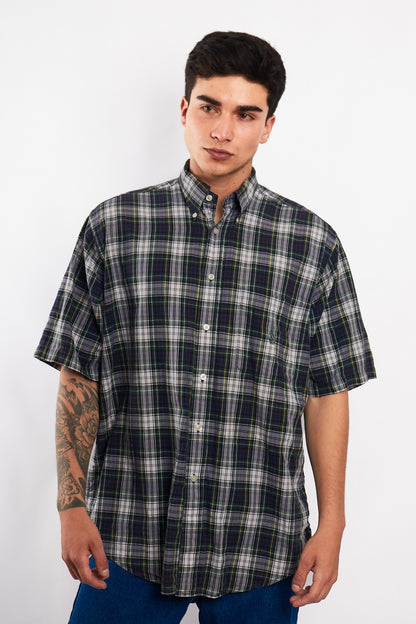 2000 Nautica Plaid Shirt(M/L)
