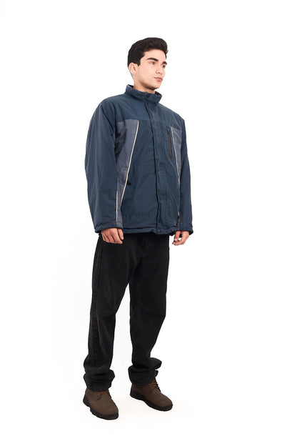 2000 Vintage Nautica Reversible Sherpa/Windbreaker Jacket (L/XL)