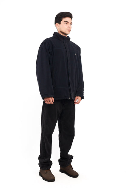 2000 Vintage Nautica Reversible Sherpa/Windbreaker Jacket (L/XL)