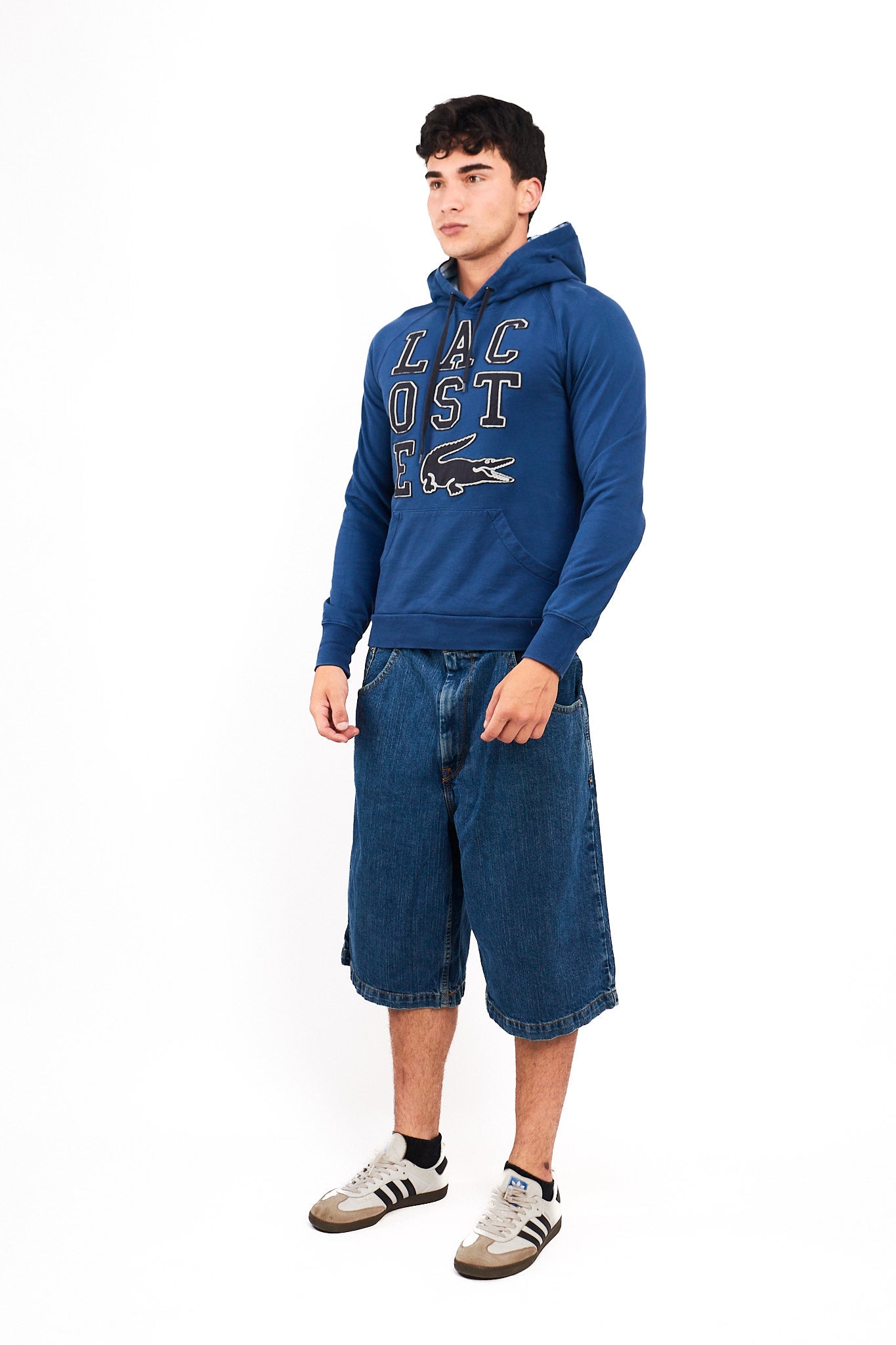 2000 Lacoste Big Logo Hoodie (M)