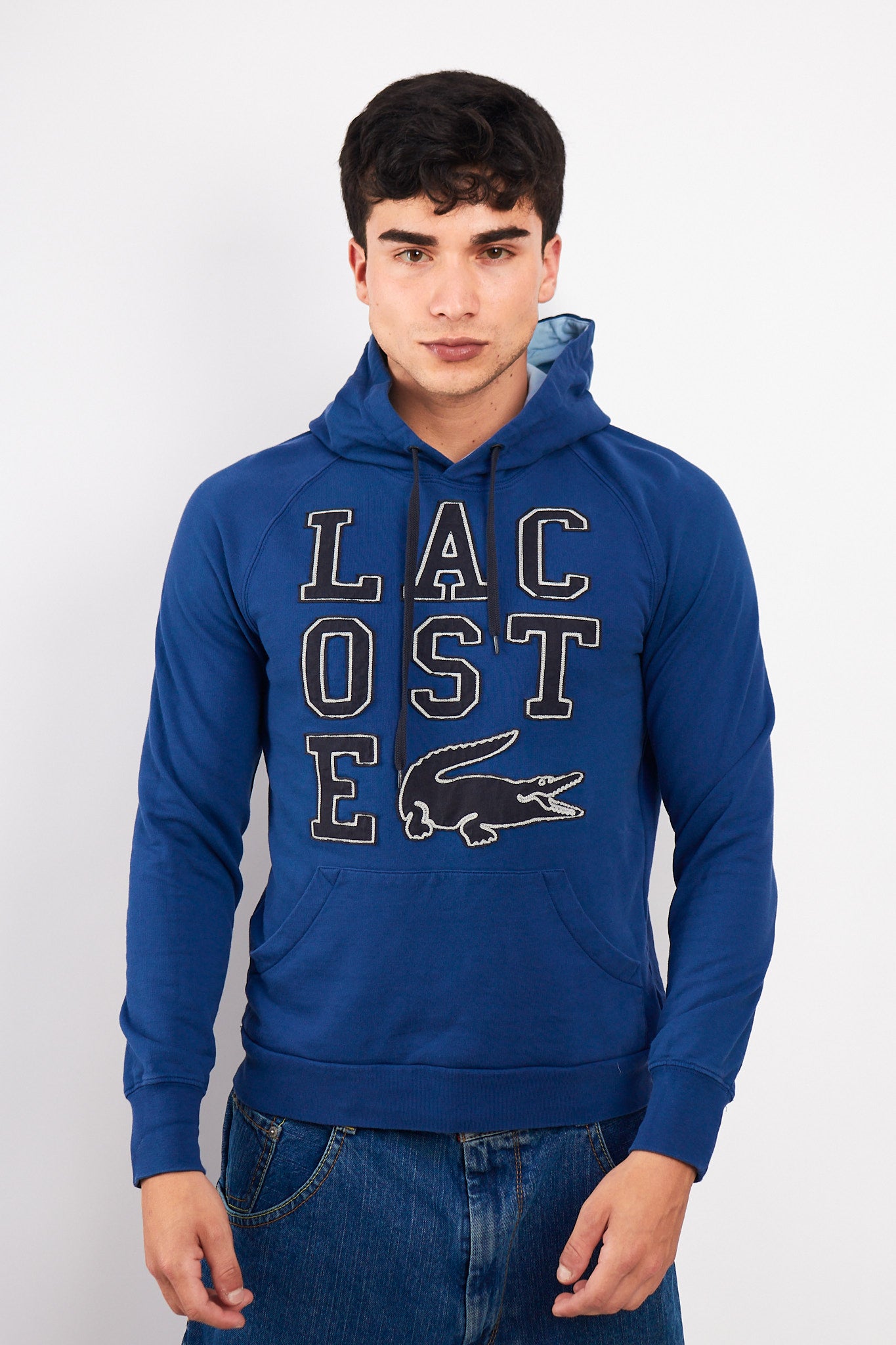 2000 Lacoste Big Logo Hoodie (M)