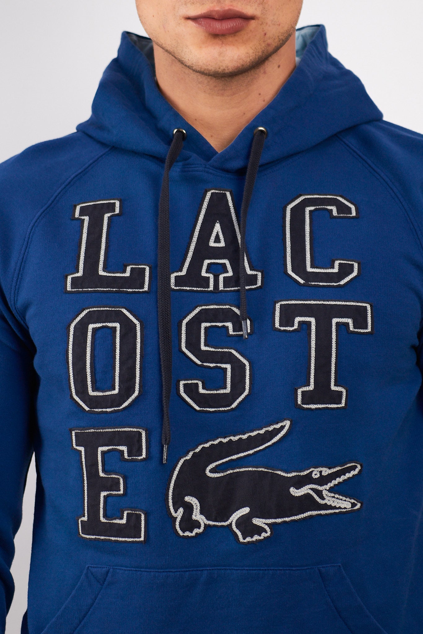 2000 Lacoste Big Logo Hoodie (M)