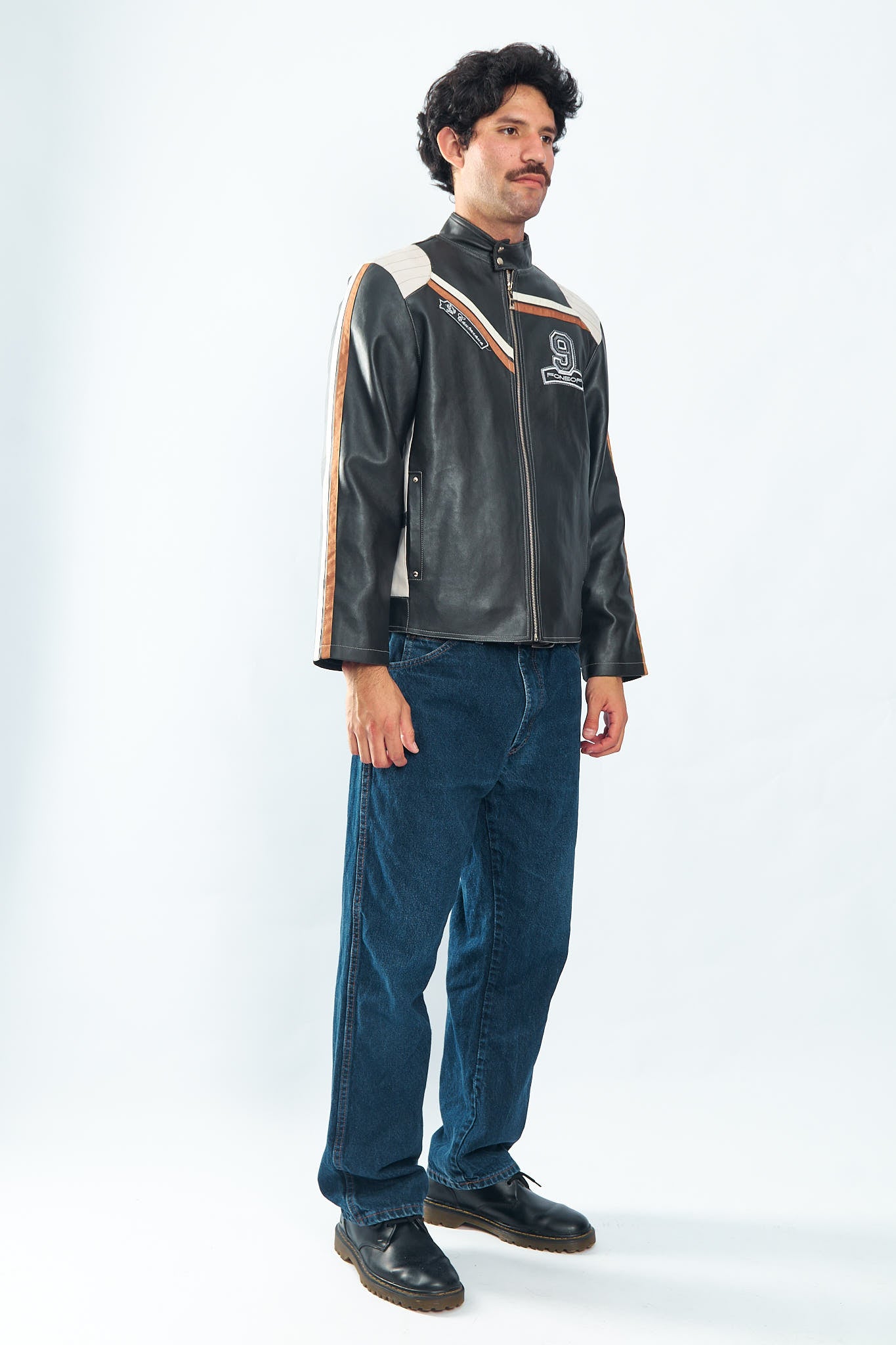 Vegan Leather Racing Jacket (M/L)
