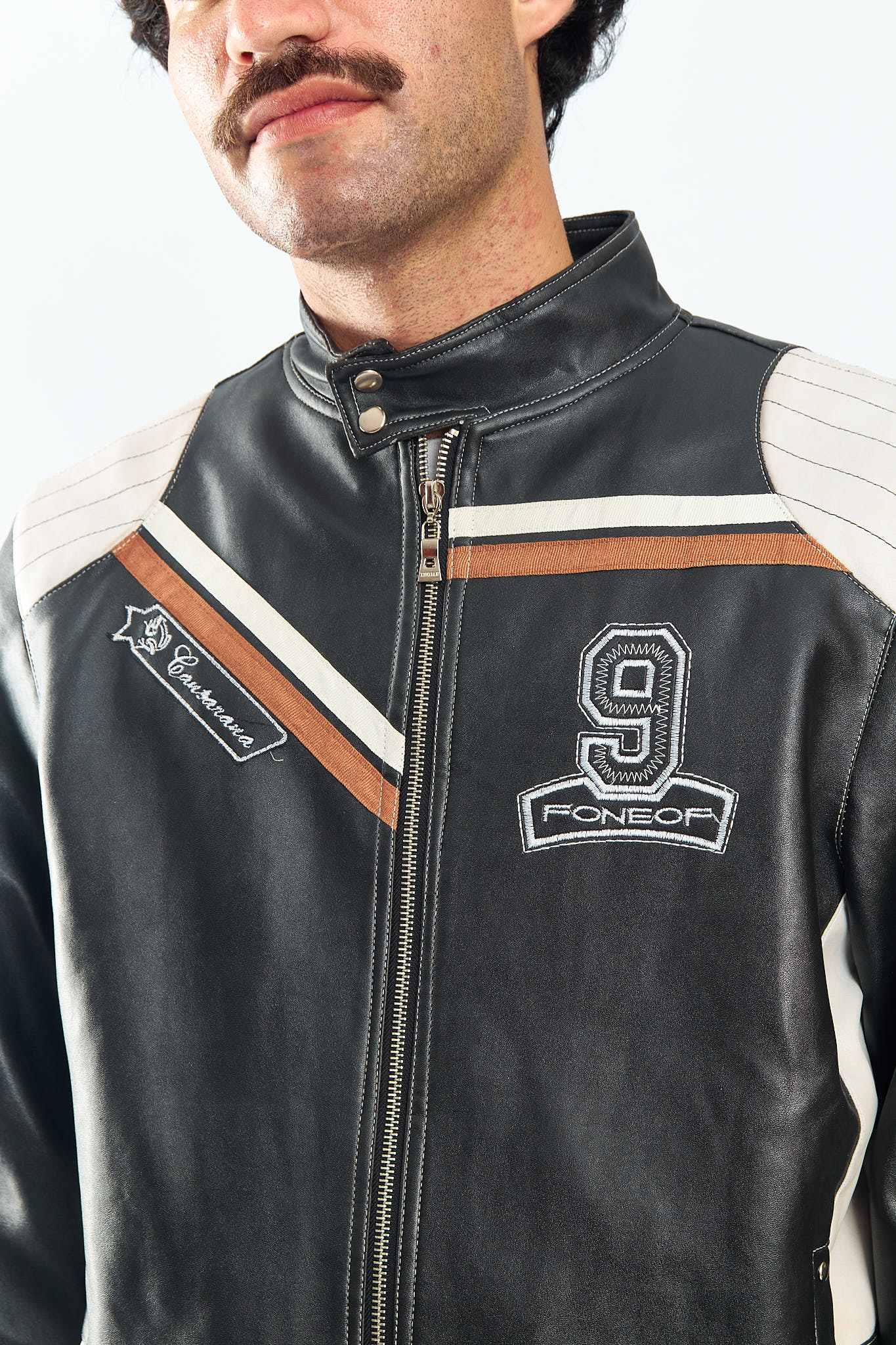 Vegan Leather Racing Jacket (M/L)