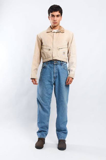 Vintage Carhartt 100 years 1989 Rework Cropped Jacket (M)