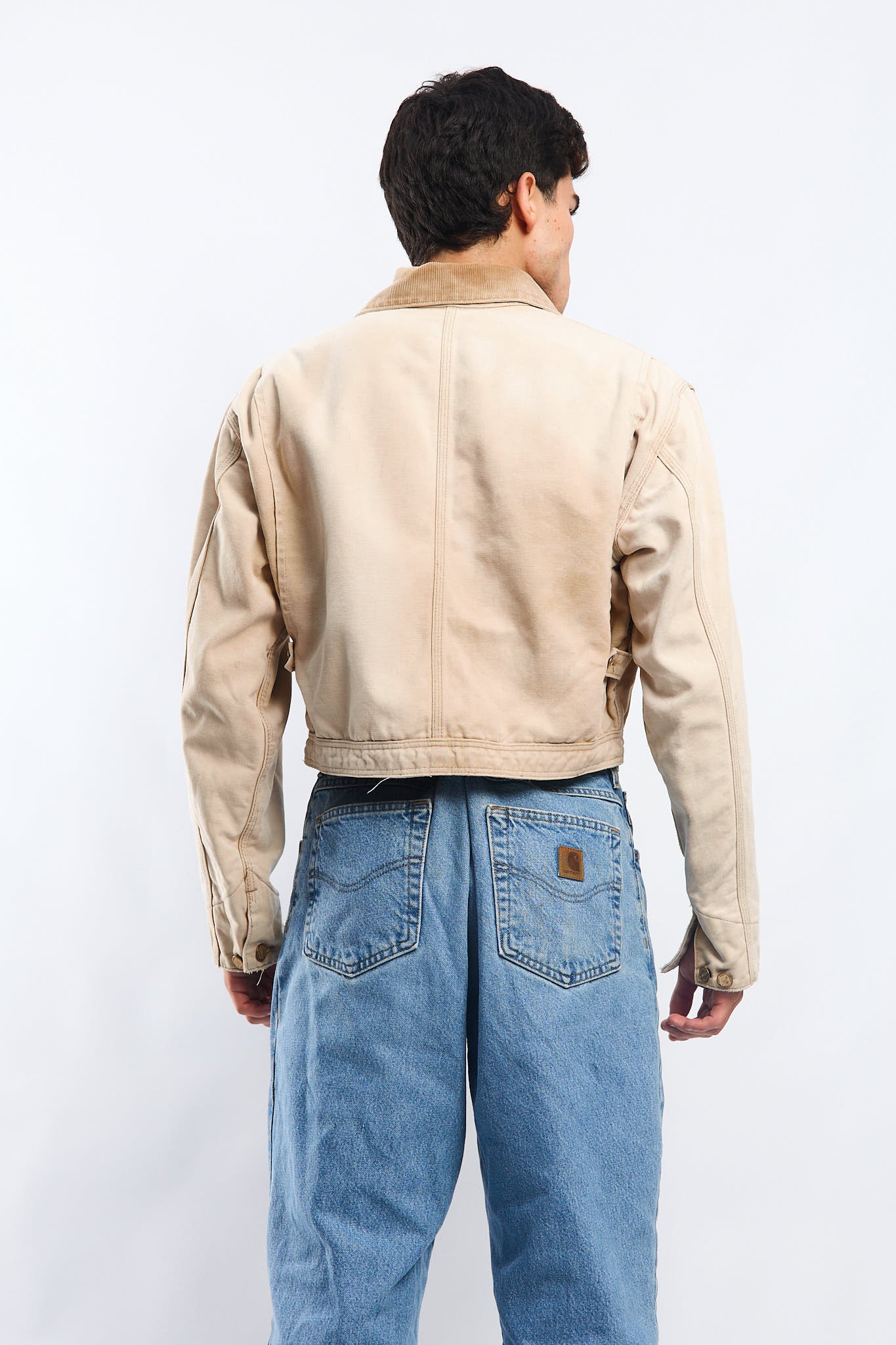 Vintage Carhartt 100 years 1989 Rework Cropped Jacket (M)