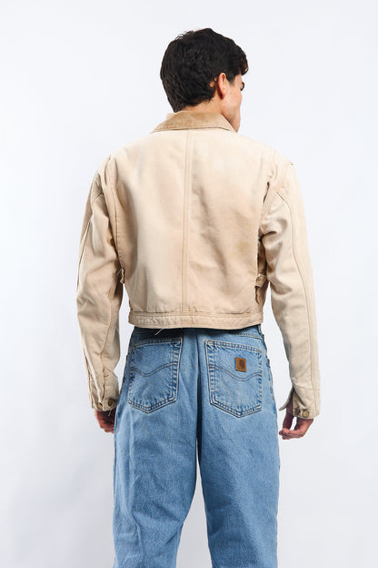 Vintage Carhartt 100 years 1989 Rework Cropped Jacket (M)