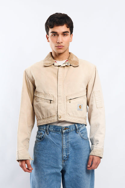 Vintage Carhartt 100 years 1989 Rework Cropped Jacket (M)