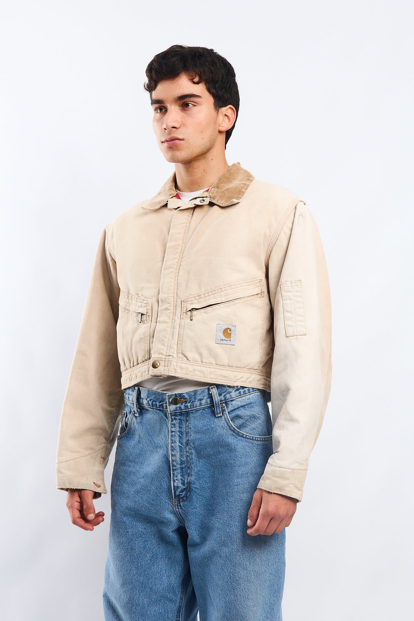 Vintage Carhartt 100 years 1989 Rework Cropped Jacket (M)