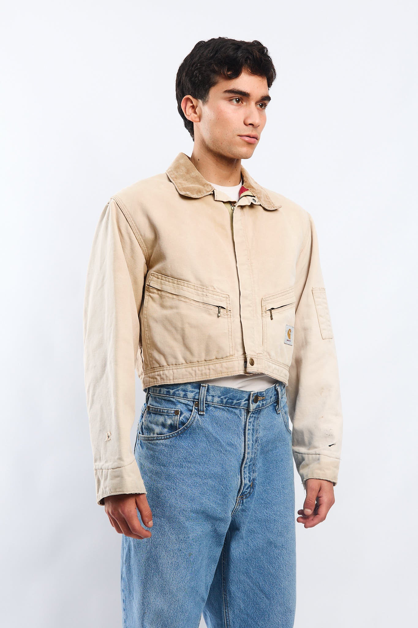 Vintage Carhartt 100 years 1989 Rework Cropped Jacket (M)