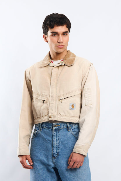 Vintage Carhartt 100 years 1989 Rework Cropped Jacket (M)