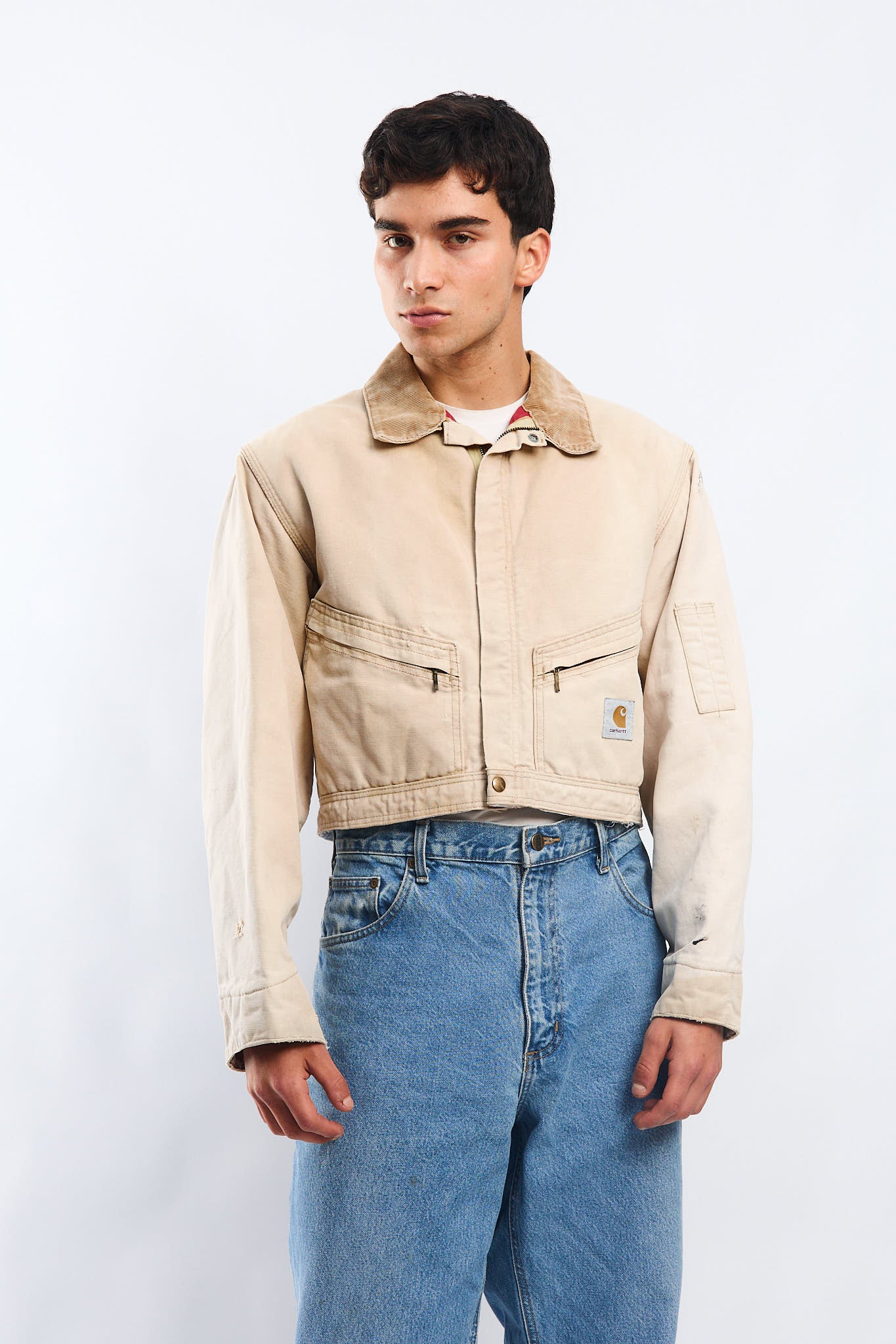 Vintage Carhartt 100 years 1989 Rework Cropped Jacket (M)