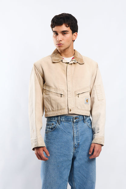 Vintage Carhartt 100 years 1989 Rework Cropped Jacket (M)