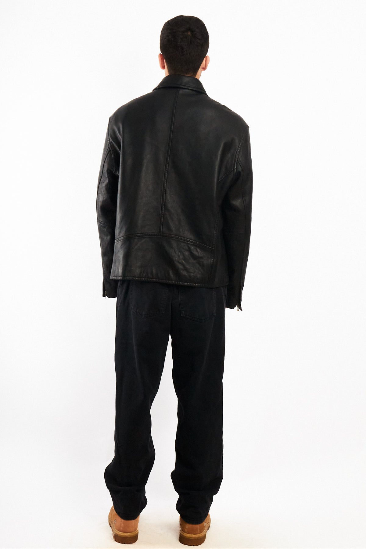 2000 Vintage Guess Lambskin Leather Harrington (L/XL)