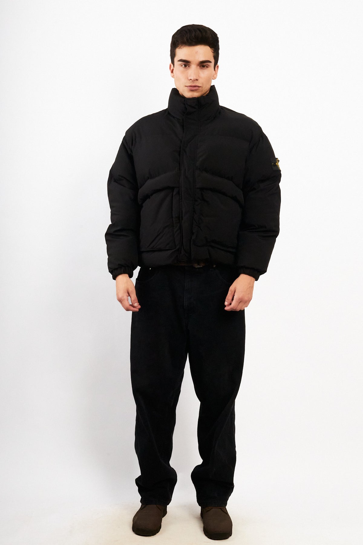Stone Island Black Impermeable Down Puffer Jacket (M)