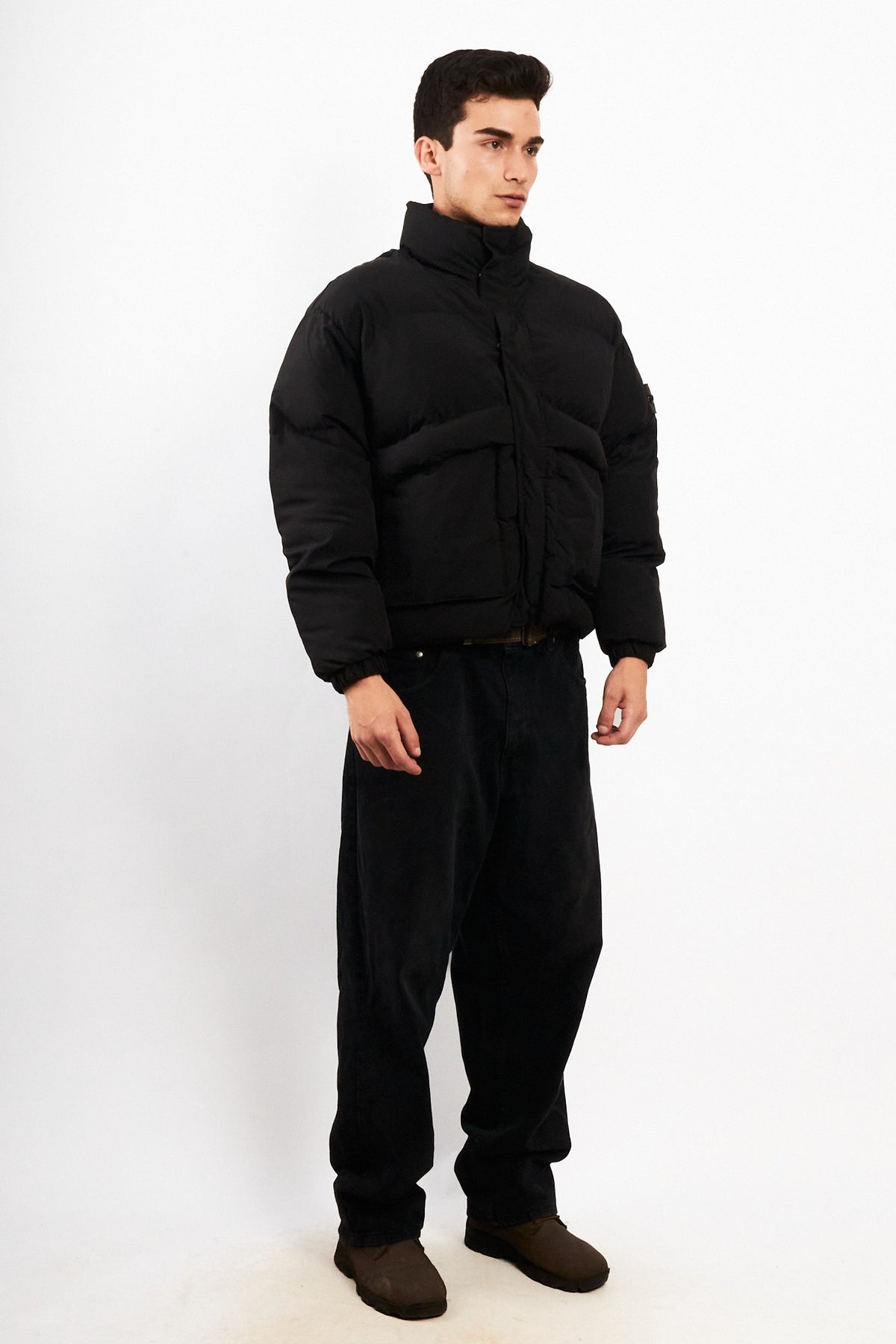 Stone Island Black Impermeable Down Puffer Jacket (M)