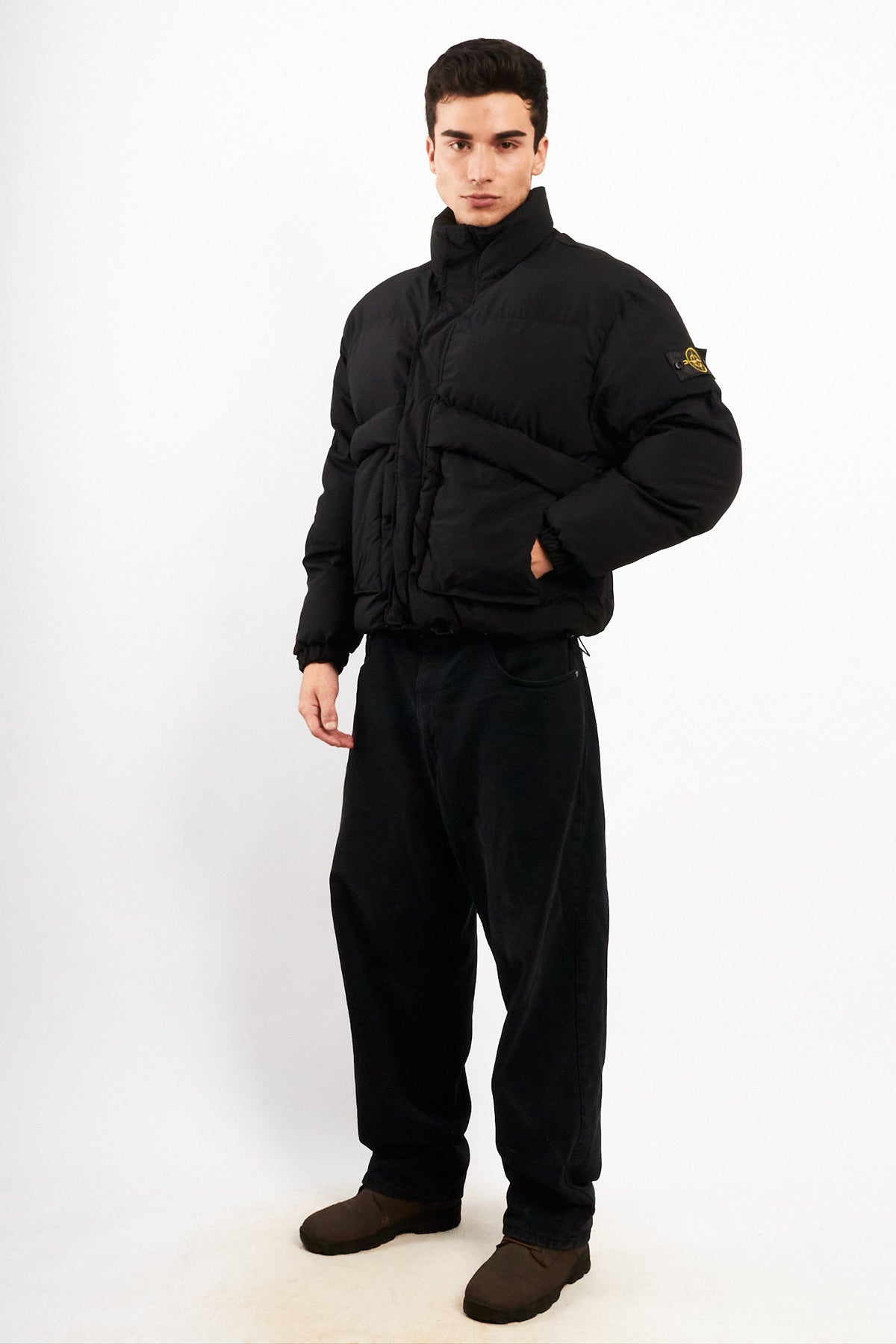 Stone Island Black Impermeable Down Puffer Jacket (M)