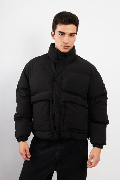 Stone Island Black Impermeable Down Puffer Jacket (M)